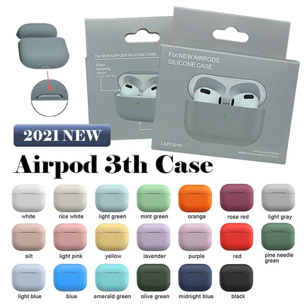 più nuovo per apple airpods 3rd airpods 4 cover custodia in silicone accessori per auricolari skin cover