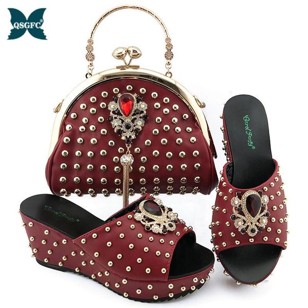 

dress shoes fashion italian women wedding pumps with purse nigerian and matching bags comfy platform sandal shoe high quality, Black