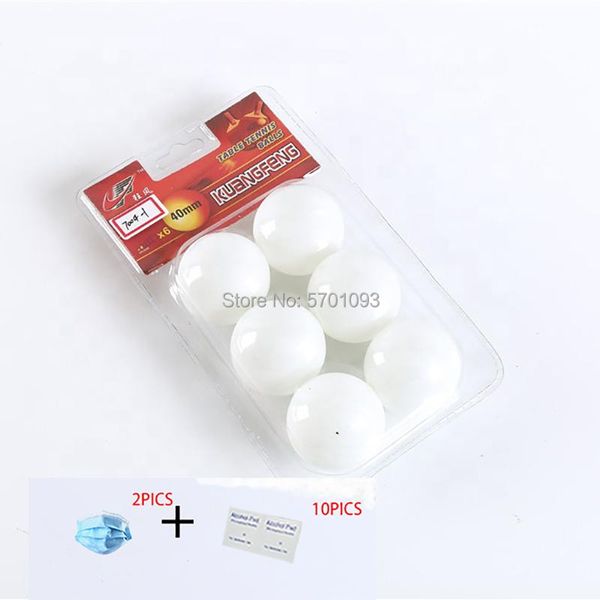 

pong balls table tennis ball 6 pieces in a blister case pp