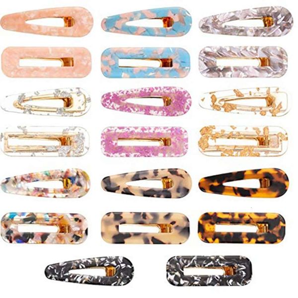 

hairpin korean water drop long acetic acid hairpin large duck beak clip female bangs hair accessories creative children's jewelry, Golden;silver