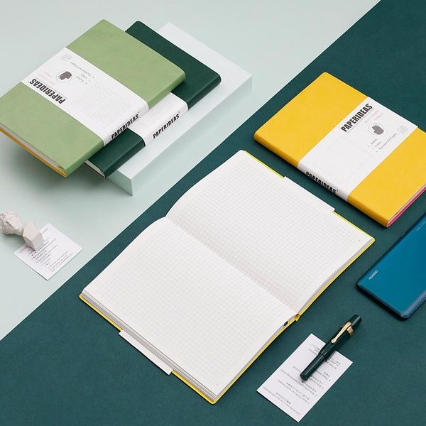 

notepads a5 dotted notebook acid-paper 100 gsm journal with number diary planner school supplies stationery, Purple;pink