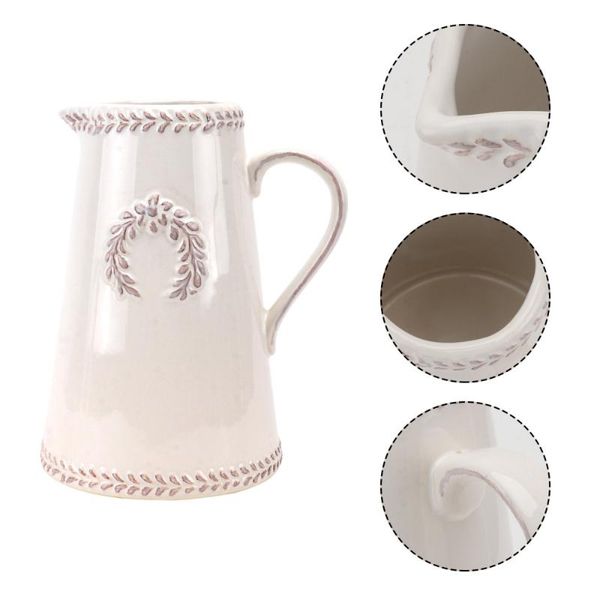 

vases 1pc simple flower vase decor ceramic household craft white