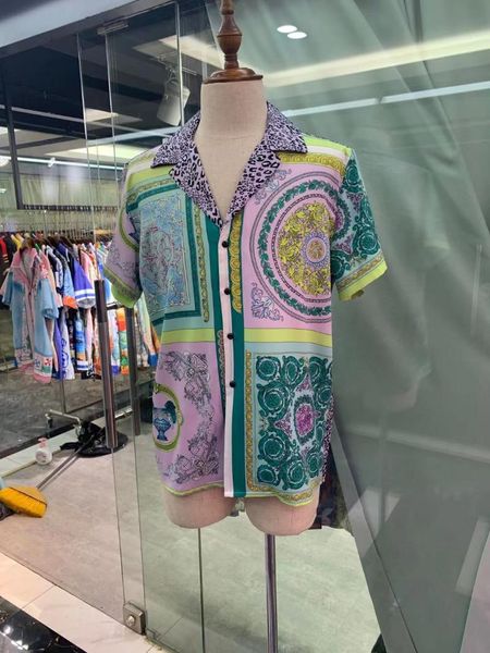 

men's casual shirts uk0892 fashion 2021 runway luxury european design party style clothing, White;black