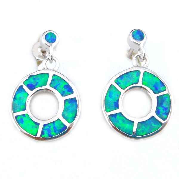

fashion opal earring mexican opal earrings, Silver