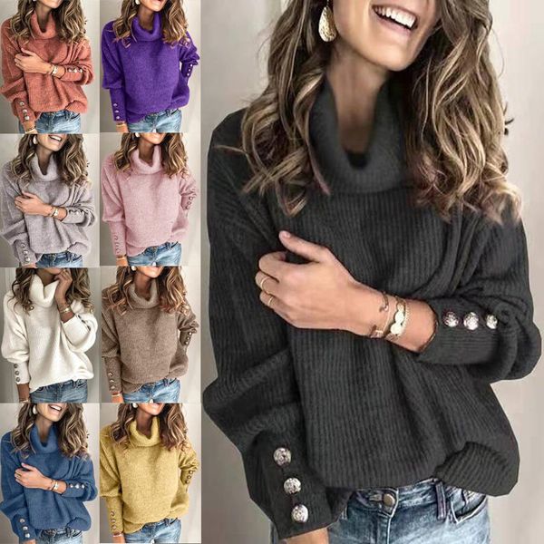 

women's sweaters autumn and winter fashion european american style women's sweaters high-neck sweater trend pullov zvlm, White;black
