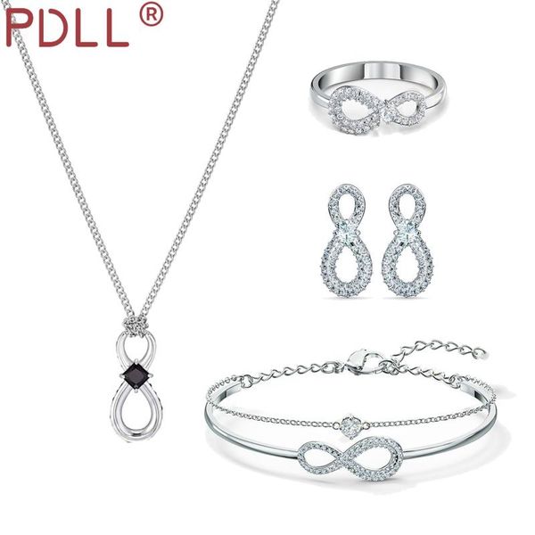 

chains pdll swa. exquisite elegant 8-line romantic lady pendant necklace charm fashion jewelry, Silver