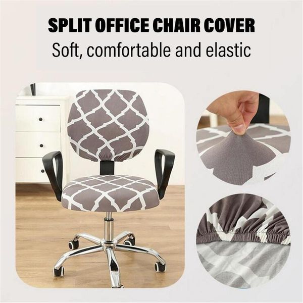 

chair covers stretch seat cover for computer elastic office armchair dining slipcover protector housse de chaise