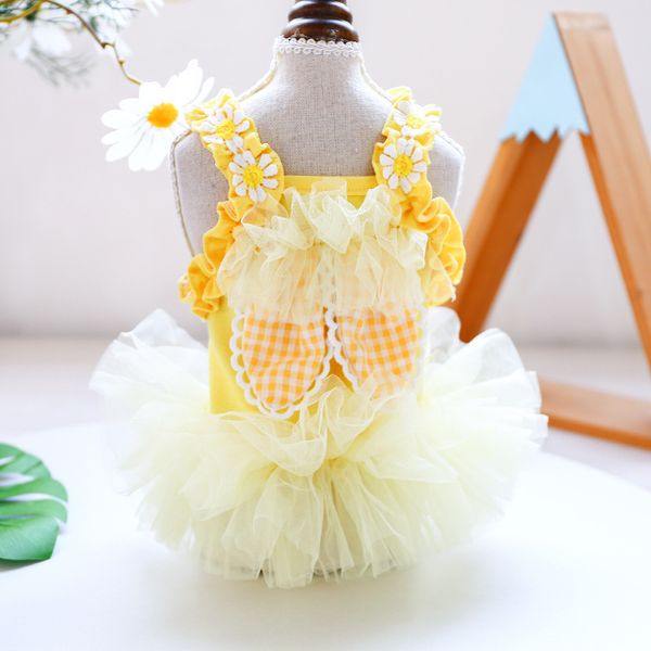 

straight dog cloth cat spring and summer skirt fairy rabbit ears little yarn