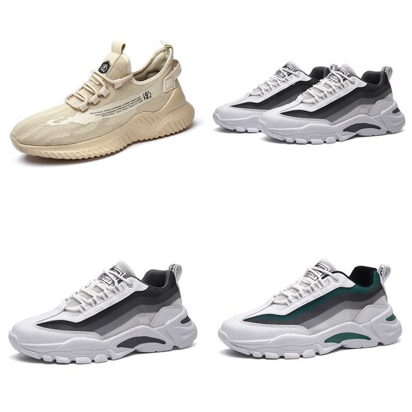 UKLE Comode scarpe da uomo casual da corsa profonde traspirantigrigio solido Beige donna Accessori di buona qualità Sport estate Moda scarpe da passeggio 17