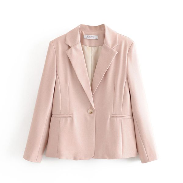 

casual women soft linen blazer spring-autumn ladies fashion long sleeve jacket suits casual female slim coats girls chic 210427, White;black