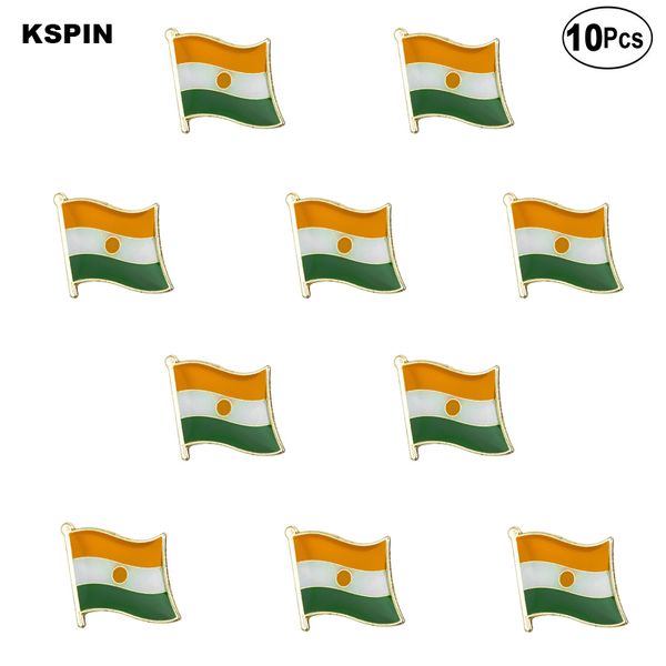 

niger lapel flag badge brooch pins badges, Gray