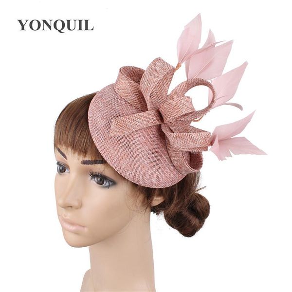

hair accessories ladies women formal fashion headpiece with fancy feather fascinator hat accesories charming headwear for party dinner