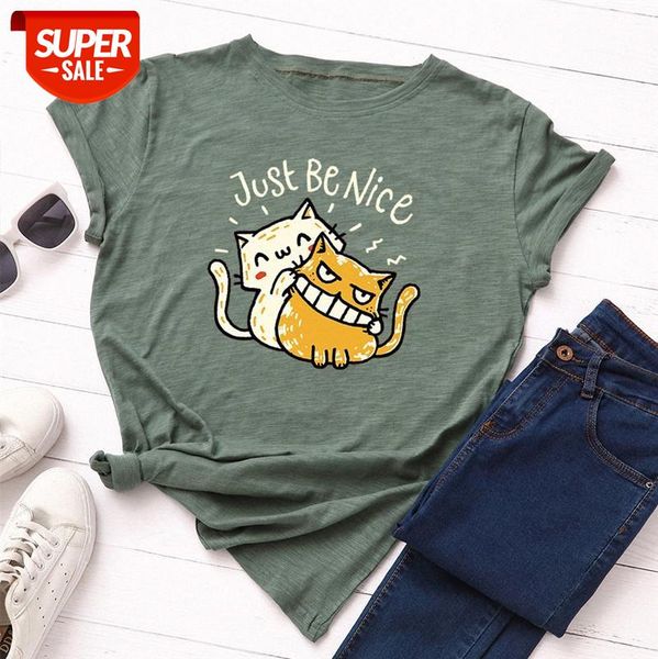 

women's loose round neck short-sleeved cotton t-shirt t127 #ch3f, White