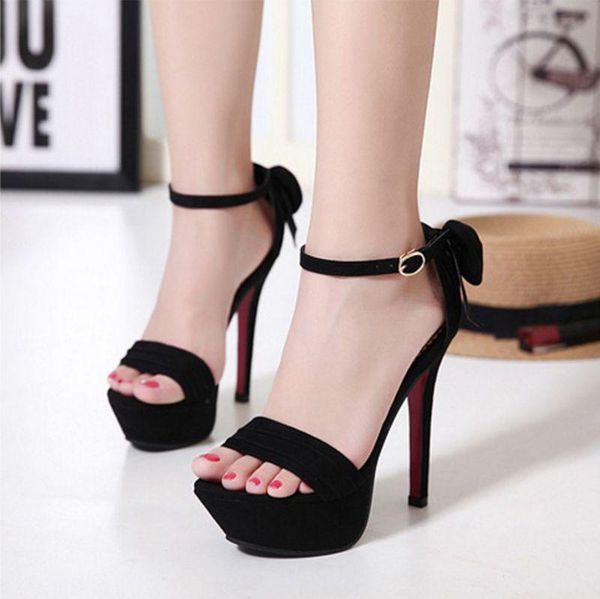 

dress shoes fashion women super high heels concise platform peep toe pumps wedding party office 2021, Black