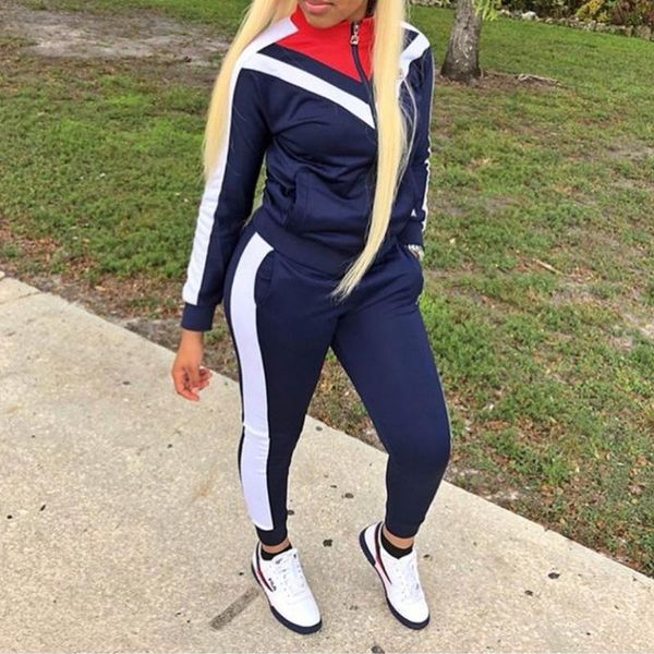 

yoga outfit women sportswear casual long sleeve gym clothing autumn tracksuit set fitness zipper sport mujer