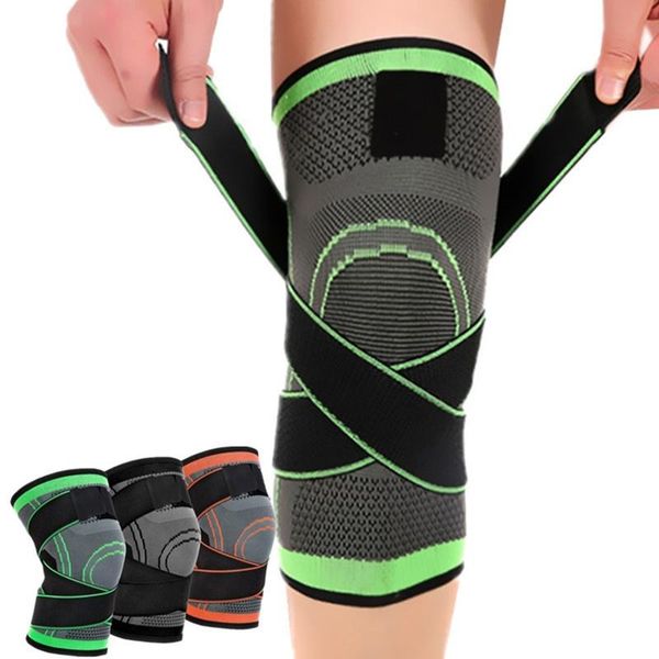 

elbow & knee pads sports compression knitted kneepad running cycling basketball breathable bandage outdoor fitness mountaineering, Black;gray