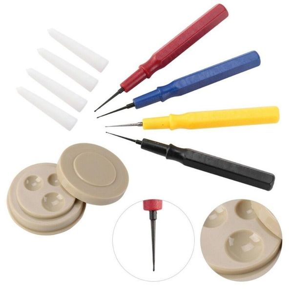 

repair tools & kits lubricant precision oil pin pen diy set with cup professional plastic tool needle for watchmakers watch oiler