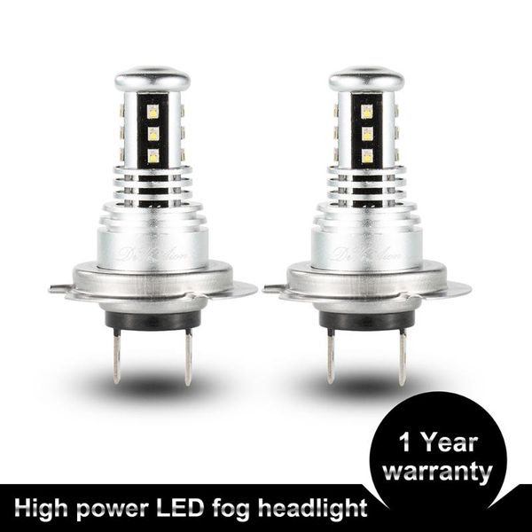 

car headlights 2pcs h7 led headlight bulb beam kit 12v 60w high power fog light headlamp 5500k auto bulbs 9000lm