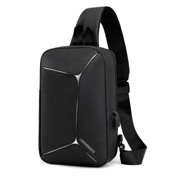 

waist bags usb reflective chest bag multi-functional business waterproof shoulder convenient outdoor men's slant span