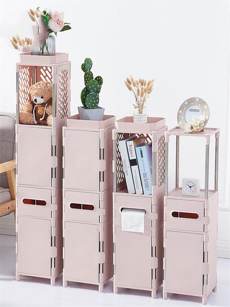 

storage bottles & jars cabinet toilet floor plastic bathroom 3 colors waterproof side mounted kitchen sh