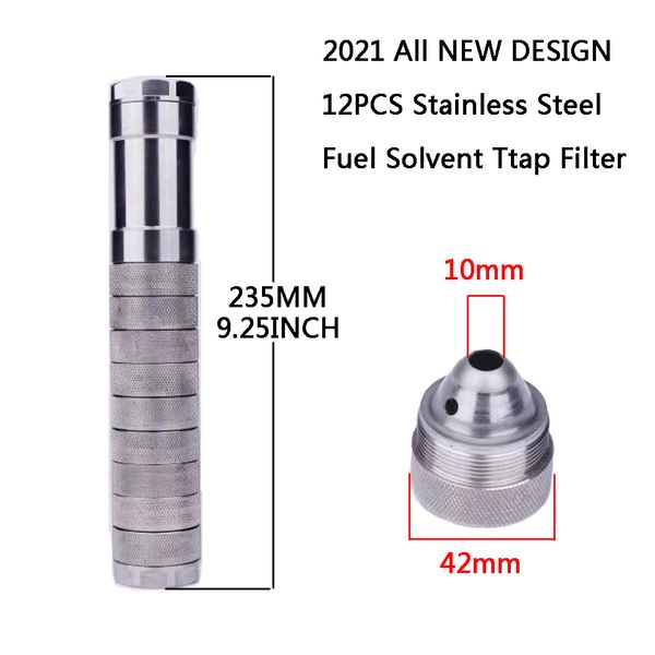 

304 stainless steel solvent trap 9.25 inch 10mm part 1/2"x28 and 5/8"x24 for napa 4003 wix 24003 car fuel filter