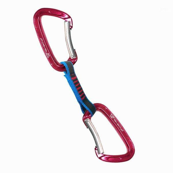 

climbing quickdraw professional safety lock extenders bent carabiner sling mountaineer outdoor equipment cords, slings and webbing1