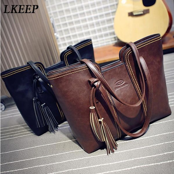 

evening bags zipper tassel shoulder bag women handbag pu leather casual tote large interior messenger lady