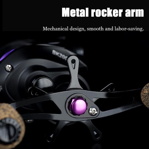 

baitcasting reels reel right/left hand saltwater fishing wheel 7.2:1 high speed 5.5kg outdoor portable easy carrying
