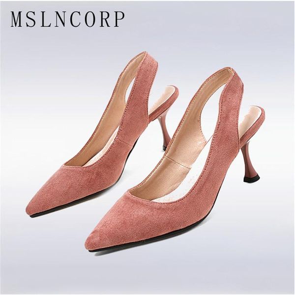 

plus size 34-44 summer women pointed toe sandals shoes fashion woman thin heel party dress high heels bride wedding pumps, Black