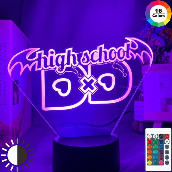 

night lights anime high school dxd led light for dorm decoration atmosphere color changing gift bedroom table lamp highschool