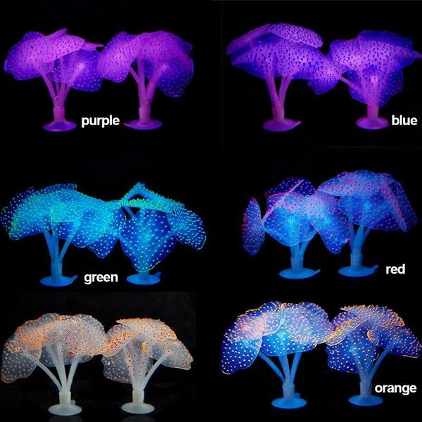 

decorations fish tank glowing artificial jellyfishes silicone simulated aquatic plants fluorescent vivid jellyfish aquarium decor ju12