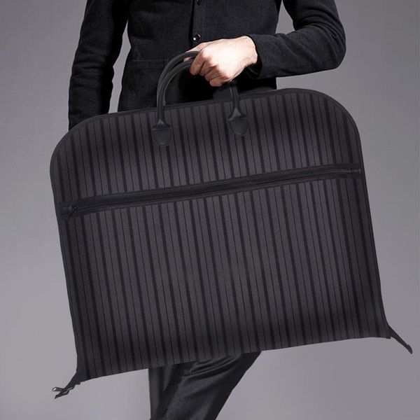 

clothing & wardrobe storage oxford cloth striped clothes dust cover dress garment protection case dustproof suit bag