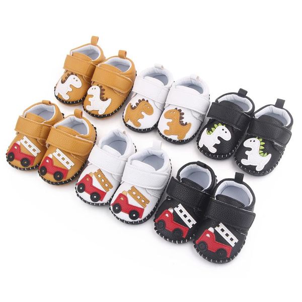 

first walkers cartoon animal hand-stitched toddler baby shoes pu leather born non-slip rubber soled fashion moccasins