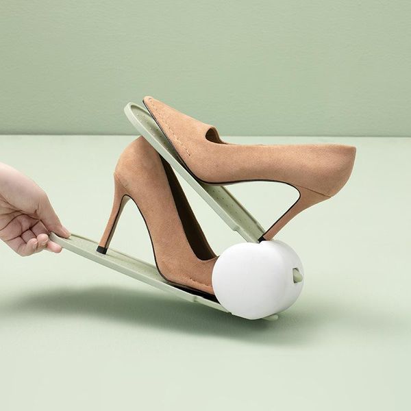 

clothing & wardrobe storage double layer shoe rack bracket adjustable footwear support slot space save cabinet closet stand home shoebox org