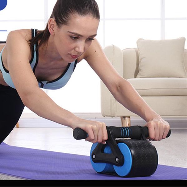 

ab rollers abdominal muscle trainer foldable wheel knee pad gym fitness equipment body building roller m2133 training