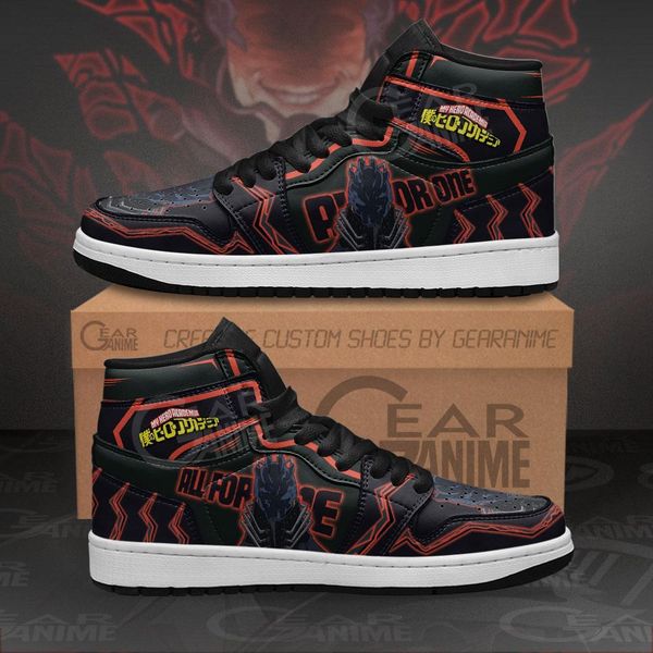 

all for one sneakers my hero academia anime shoes