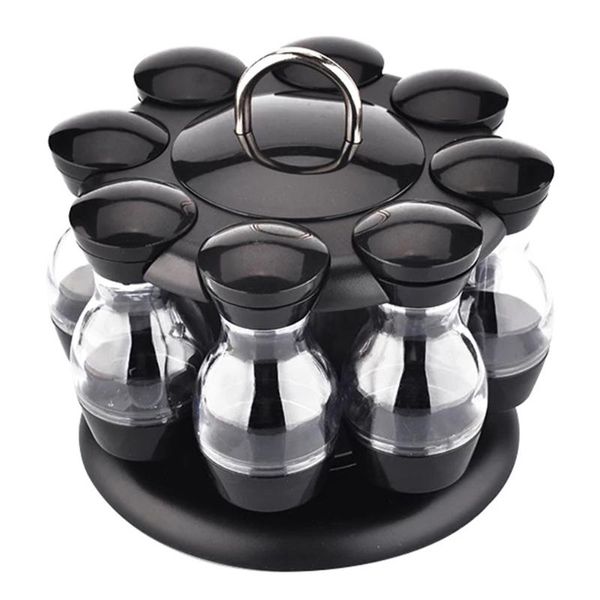 

hooks & rails 1 set seasoning storage container kitchen spice rack box with shelf