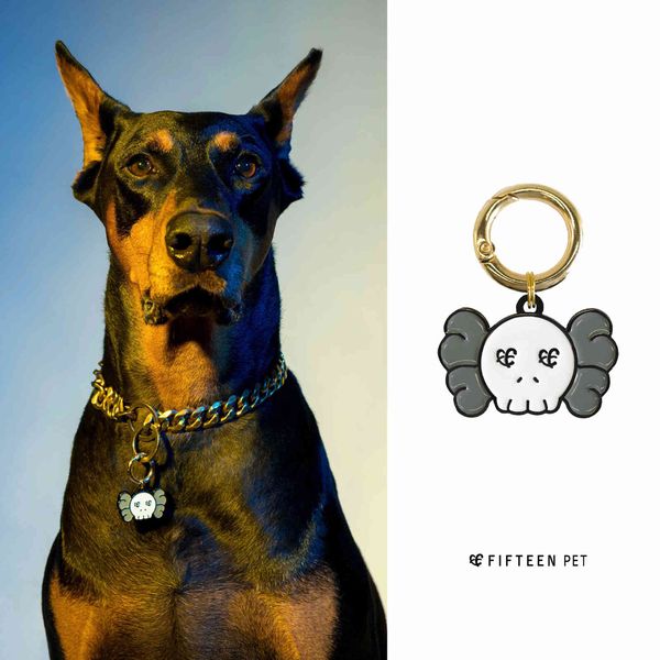 

factory fifteenpet dog tag lettering identity dog anti lost pet pendant collar tag g24t