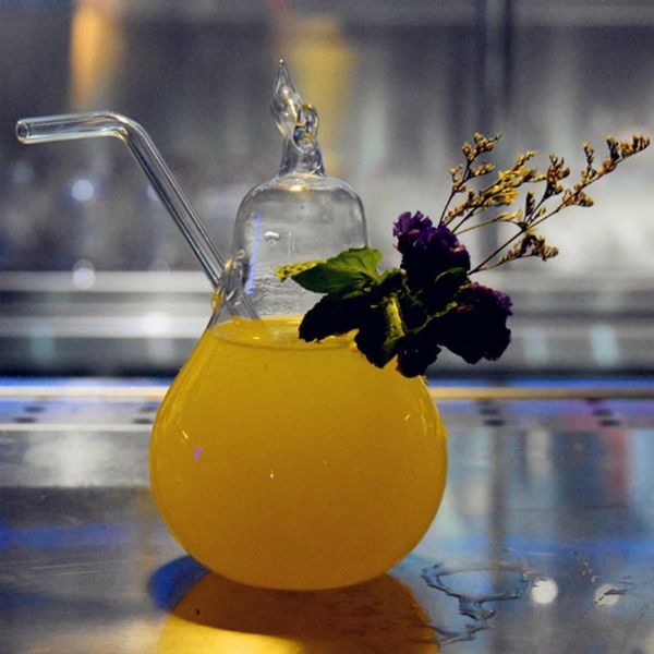 

wine glasses pear shape cocktail glass creative juice agave red large capacity transparent glassware molecule sootiness originality cup
