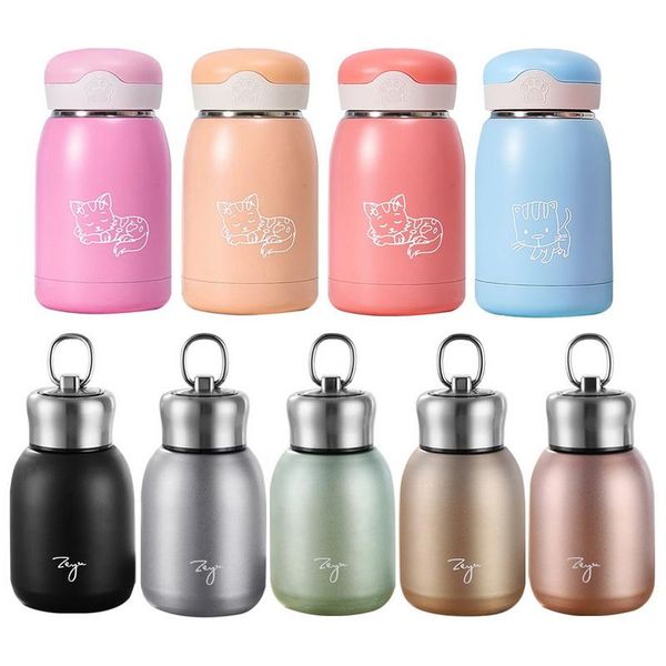 

water bottles 300ml mini coffee vacuum flasks lovely stainless steel portable travel bottle insulated thermal