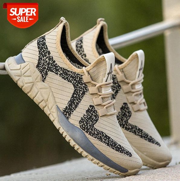 

breathable fly woven casual men's shoes, mesh comfortable hiking and running sports shoes #je99