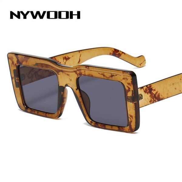 

sunglasses nywooh brand vintage women men oversized square sun glasses ladies party travel shades eyewear uv400, White;black