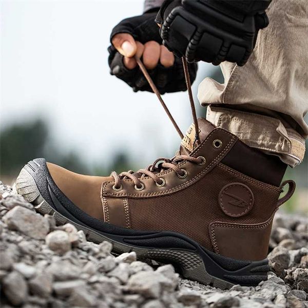 

dorp men's safety shoes anti-smashing and anti-piercing safety shoes rubber non-slip safety protective shoes 211106, Black