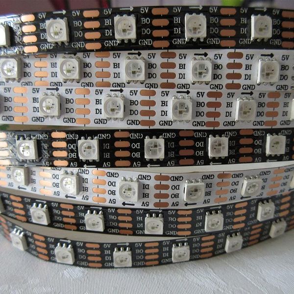 

strips 20m/lot waterproof ws2813 30leds/m led strip,white pcb colorful dc 5v lights like horse running,water for decoration