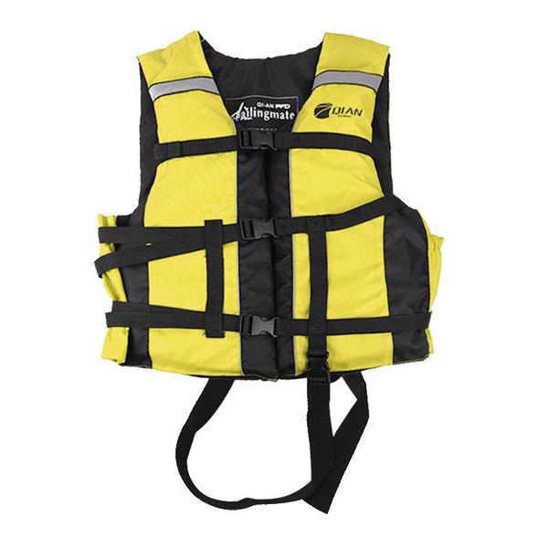 

life vest & buoy professional jacket fishing marine equipment yellow swimming buoyancy for children with lifesaving whistle