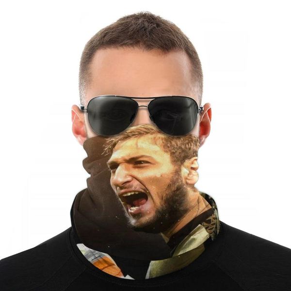 

scarves gianluigi donnarumma art half face mask fashion tube neck bandana versatility headwear outdoor hiking, Blue;gray