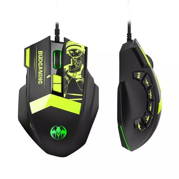 

mice gm28 rgb breathing light usb wired mouse 12 keys 7 level 7200dpi adjustable programmable gaming for pc games