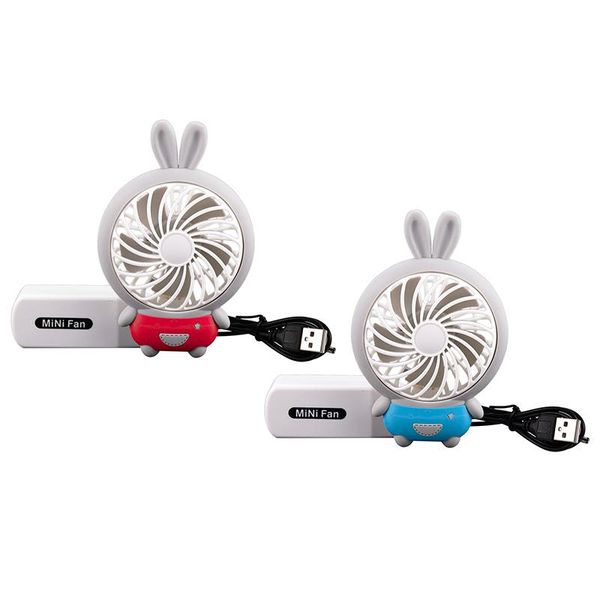 

handheld mini fan cartoon animal portable rechargeable usb foldable electric fans