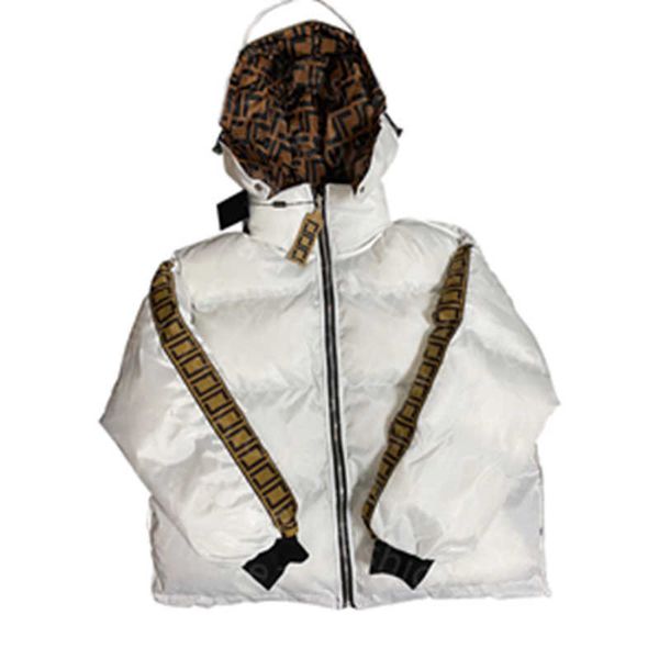 

designer womens down coats jacket thicken winter fashion warm double sided hooded letter coat 3 different styles of colors can chooses, Black