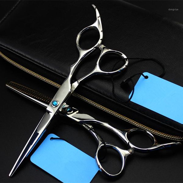 

professional japan 6 inch cut green hair scissors set cutting barber makas haircut scissor thinning shears hairdressing scissors1